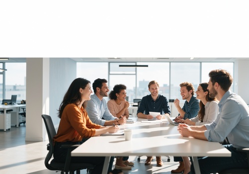 YOUTE professional trade team in office environment